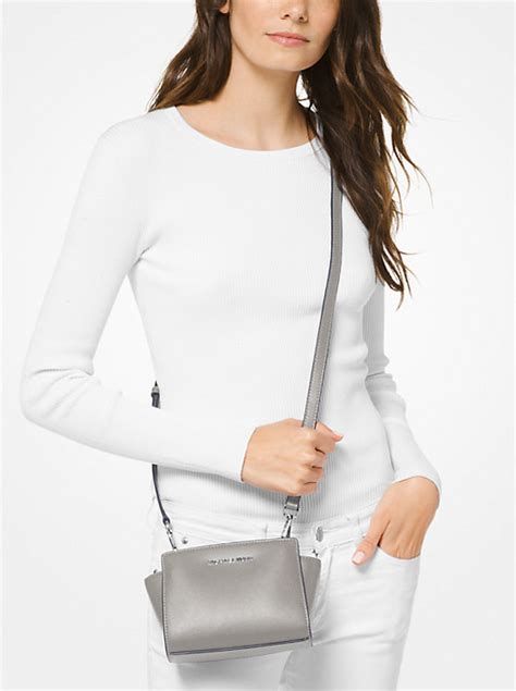 Selma Mini Crossgrain Leather Crossbody Bag 